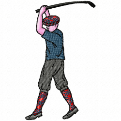 Golf Embroidery Design 7